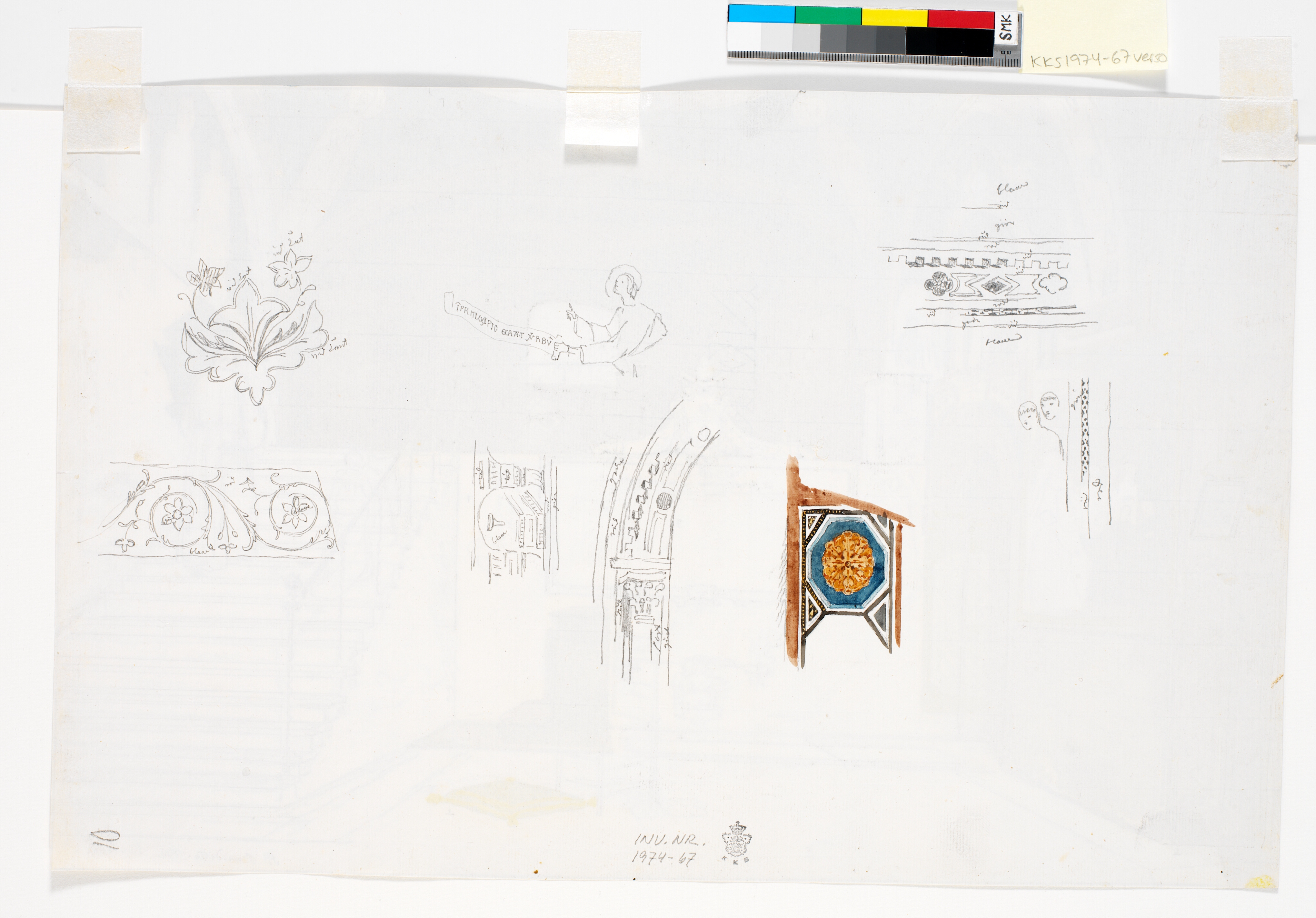 Studie af dekorative detaljer